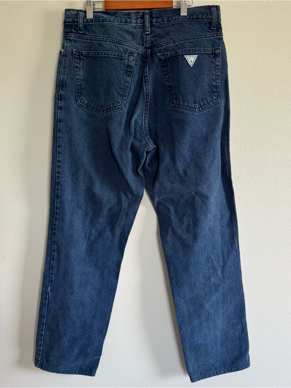 Vintage 90s GUESS Dark Wash Straight Jeans Size 34 33x29